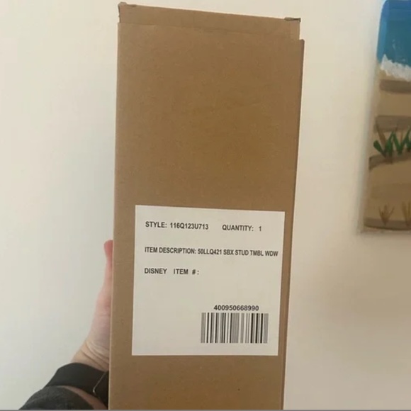 Starbucks Disneyland 50th Anniversary Geometric Studded 24 oz Tumbler in Black - Picture 2 of 9